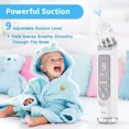 thumbnail image 3 of Electric Baby Nasal Aspirator - Quiet & Safe Nose Suction for Newborns & Toddlers with 3 Suction Modes, Rechargeable & Portable Mucus Cleaner, 3 of 5