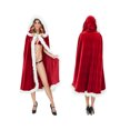 thumbnail image 3 of Disfraz de Papá Noel, capa de Navidad para adultos y niños, manto con capucha, disfraz de fiesta de Cosplay, 3 of 5