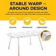 thumbnail image 4 of Pink Purple Tree Branches Table Cloths for 8 Foot Rectangle Tables, Farmhouse Nature Botanical Patio Waterproof Elastic Fitted Tablecloths, Washable Rectangular Table Cover for Camping, 4 of 8