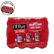 (12 pack) Ol' Roy Cuts in Gravy Wet Dog Food Variety Pack: Filet Mignon, Ribeye, New York Strip, 13.2 oz