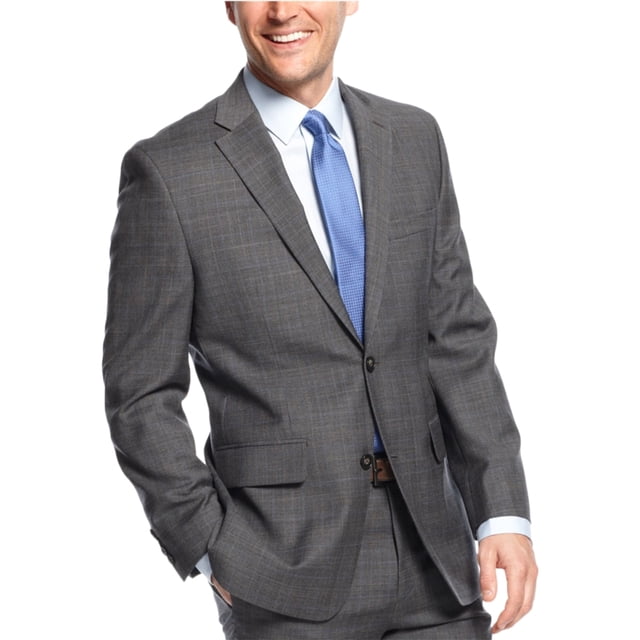 Greg Norman Mens Plaid Two Button Blazer Jacket, Gris, 40 Regular Greg Norman dos botones