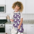 thumbnail image 4 of Purple French Bulldog Kids Aprons for Girls and Boys,Adjustable Neck Strap Toddler Aprons for Kids Cooking Baking, 4 of 7