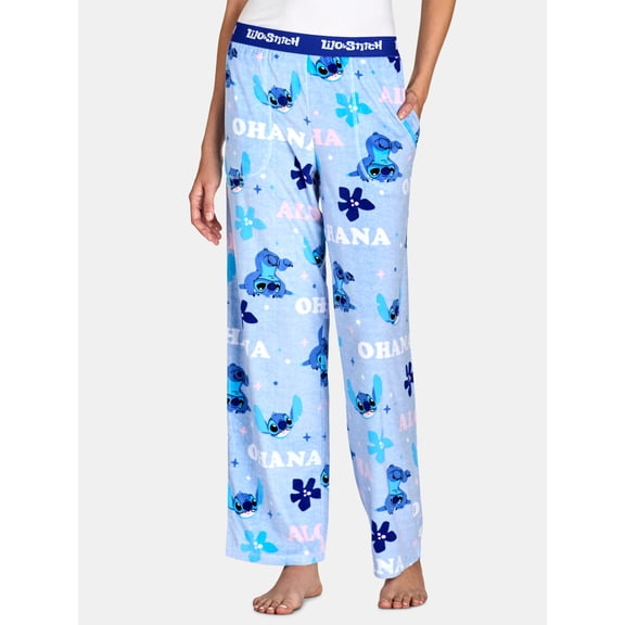 Disney Lilo & Stitch Women's Velour Pajama Pants, Sizes XS-3X