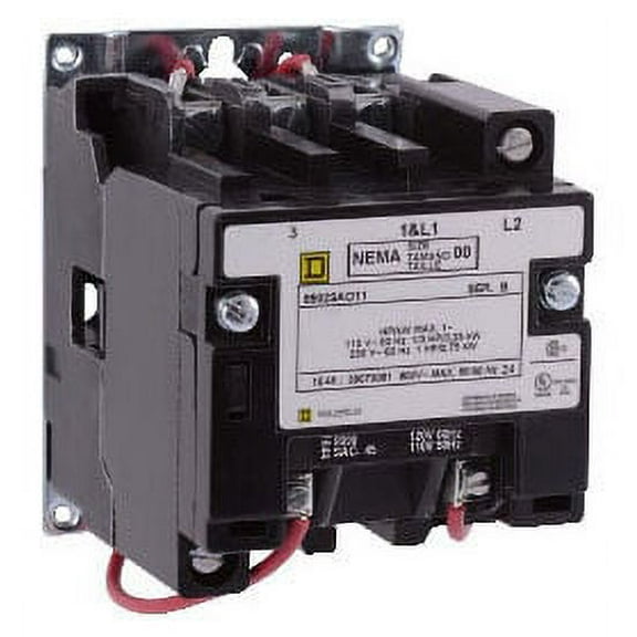 Square D 120VAC Non-Reversing Magnetic Contactor 3P 27A NEMA 1 8502SCO2V02S