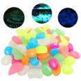 thumbnail image 2 of Mini piedras que brillan intensamente Resplandor al aire libre Piedras decorativas Jardín Patio Césp Abanopi Multicolor/50 pcs, 2 of 7