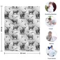 thumbnail image 4 of Gray Highland Cow Hummingbird Pattern Blanket,Comfortable Soft Flannel Throw Blanket,All Season,Warm Lightweight Blankets for Sofa Bed Couch Living Room Chair,30"x40", 4 of 4