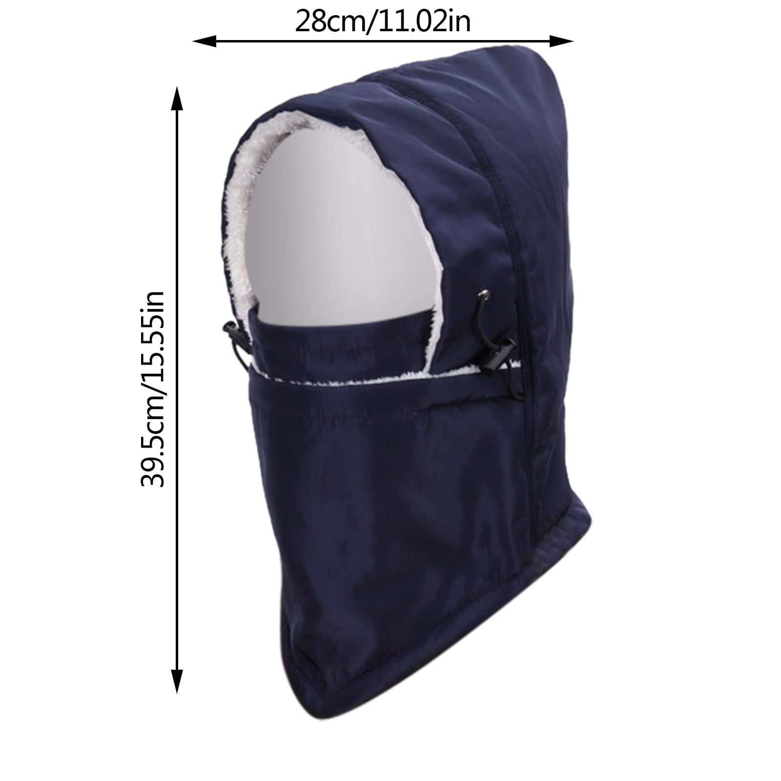 Tanhomme Fleece Ski Covers Winter Face-Cover Windproof Hooded Scarf Cold Weather Hat Neck Warmer Winter Warm Windproof Head Cover Fleece Head Cover Outdoor Riding Equipment