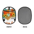 thumbnail image 2 of Pofeuu Hello Fall Farm Truck Print Silicone Pot Mat Mitten With Hanging Loop Heat Resistant Oven Mitts Non-Slip Bbq Baking Smoking Potholders, 2 of 7
