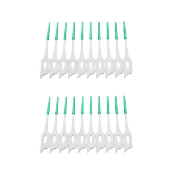 Minnieouse Cepillo Interdental ligero ergonómico ortodoncia cepillo de de silicona eficiente hilo para viajes senderismo vacaciones cuidado de los oídos Minnieouse CE013605-00B