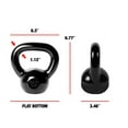 thumbnail image 2 of CAP Barbell Cast Iron Kettlebell, Black, 10 Lbs. - 80 Lbs, 2 of 7