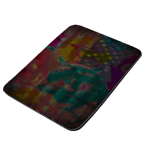 Flower Stars Abstract Painting - KuzmarK Mousepad / Hot Pad / Trivet