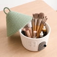 thumbnail image 7 of Woven Storage Basket with Lid, Cute House Basket, House Shape Woven Storage Basket, Sundries Container, for Bedroom and Living Room, 7 of 7