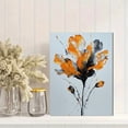 thumbnail image 2 of UXIEQU Abstract Orange Black Flower Canvas Wall Art 15.75x11.81 Inches, 2 of 8