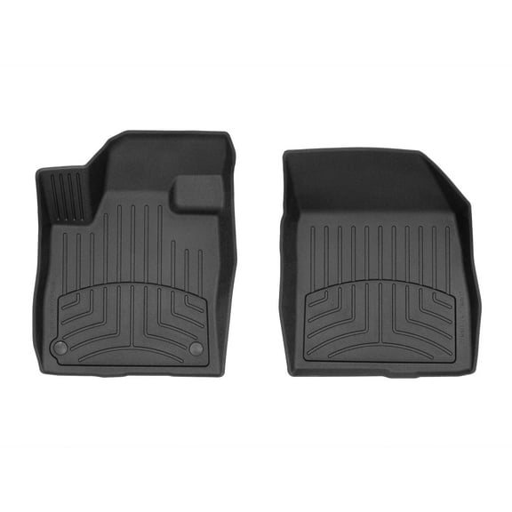 WeatherTech FloorLiner HP Custom Fit Floor Mats compatible with 2024-2026 Lincoln Nautilus - 1st Row (Driver & Passenger), Black