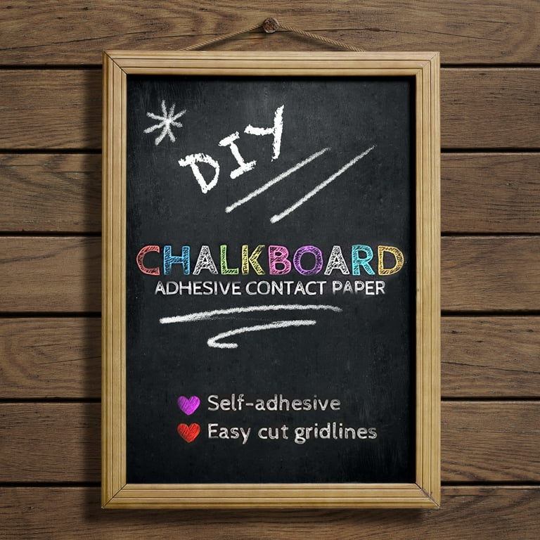 Duck Brand 12in x 10ft Chalkboard Adhesive Laminate Black Board Chalk Art  Drawing Paper for Walls 