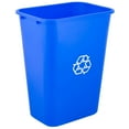 thumbnail image 4 of TableTop King 41 Qt. / 10 Gallon Blue Rectangular Recycling Wastebasket, 4 of 4