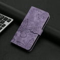 thumbnail image 5 of Compatible avec iPhone 14 Plus Étui Papillon Embossée avec Portefeuille et Support, 5 of 5