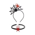 thumbnail image 1 of Qarigey Diadema de araña de Halloween, accesorios para el cabello para fiesta de juegos de rol, tocado de Halloween Accesorio para el cabello cinco, 1 of 6