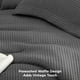 thumbnail image 3 of Juego de edredón Bedsure Waffle Queen Gris Oscuro 3 piezas, 3 of 6