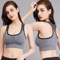 thumbnail image 3 of Sujetador deportivo hueco, transpirable, a prueba de golpes, para fitness, running, yoga, chaleco sin aro de acero, ropa interior deportiva para mujer, 3 of 5