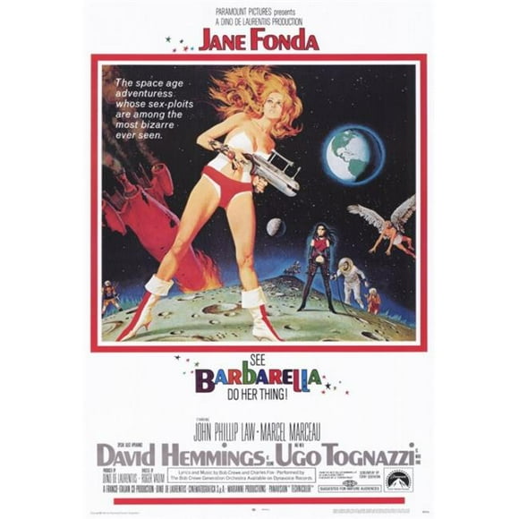 Pop Culture Graphics MOVIG3286 Barbarella Movie Poster Print, 27 x 40