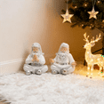 thumbnail image 3 of Hodao Nordic - style Zen Santa Claus Ornaments, Resin Crafts for Christmas Season Home Decoration (Meditating and Praying Style), 3 of 7