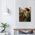 thumbnail image 3 of ONETECH KWAY John William Waterhouse Canvas Prints - The Soul of the Rose Poster - Realism Romantic Artwork Woman Portrait Oil Painting Wall Art Renaissance Art Prints Canvas 16\x20\, 3 of 4