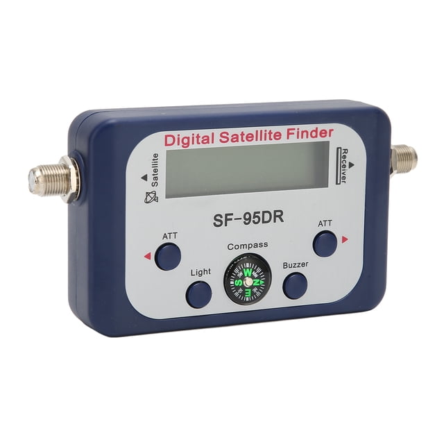 Buscador de satélite digital con pantalla LCD sensible, portátil, CC 13-18 V, función de zumbador ATT y brújula