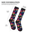 thumbnail image 4 of Rateoe Skull mushroom colorful Compression Socks for Women and Men 20-30mmHg-Circulation Support Socks Knee High Nurse Pregnant Running Medical and Travel Athletic, 4 of 7