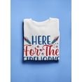 thumbnail image 3 of Here For The Fireworks Sweatshirt Men -Image by Shutterstock, Male 4X-Large, 3 of 4