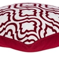 thumbnail image 3 of 20" x 7" x 20" Transitional Red and White Accent Pillow Cover With Poly Insert, 3 of 5