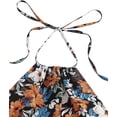 thumbnail image 3 of Combinaison Short de Plage Boho à Imprimé Floral pour Femme à Col en V avec Ceinture, 3 of 5