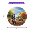 thumbnail image 5 of Goodbye Summer Scottish Terrier Hello Fall Time for School Ceramic Round Ornament Scottie Dog Lover Gifts Home Tree Decor - 02014, 5 of 5