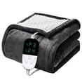 thumbnail image 1 of Electric Blanket Flannel Blanket Mattress Winter Machine Washable Double Layer Temperature Control Warmer Heated Throw Blanket, 1 of 5