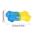thumbnail image 2 of Freezable Dog Teething_T-oy, Bone Shape Cooling Chew for Pets, Blue and Yellow, 2 of 5