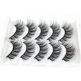 thumbnail image 2 of Fiudx Pestañas Postizas 3D, Gruesas y Rizadas, Suaves y de Aspecto Natural, Fáciles de Aplicar, Ideales para Selfies En Bodas y Fiestas, Realzan La Mirada, Paquete de 5 Pares., 2 of 6