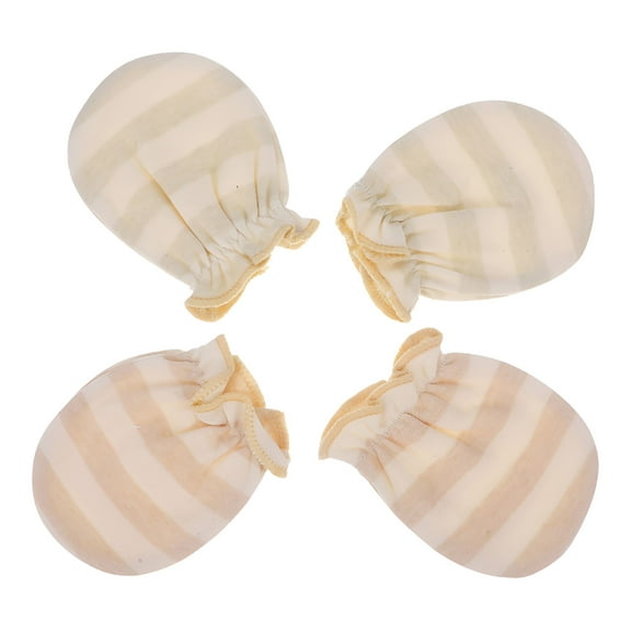 TELOLY 2 Pairs Baby Mittens Infant Mitts Newborn No-Scratch Mittens for Baby Newborn