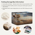 thumbnail image 6 of Square Storage Basket 14.2*10.2*8.3 Inch One Sizex1 Shelf Basket Open Home Storage Bins Bedroom Storage Basket Closet Storage Stylish Decor Prairie Yellow Leopard, 6 of 9