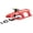 Red, variant on ArcticThrill Snow Sled for Kids - SnowRush Sledge - Single Rider Racer Toboggan with Pull Rope and Steering Wheel; Outdoor Plastic Winter Sleigh for Toddlers & Kids