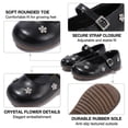 thumbnail image 4 of Girls Mary Jane Dress Shoes, Sparkly Flower Princess Shoes for Wedding & Party, 4 of 6