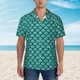 thumbnail image 2 of Fotbe Aquamarine Glitter Camisa Hawaiana para Hombre Unisex – Camisa Casual de Verano con Botones de Manga Corta de Algodón y Lino,Small, 2 of 7