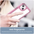 thumbnail image 4 of Allytech Clear Back Case for iPhone 13 5G 6.1 inch 2021, Drop Protection Shock-Absorbing Corners Anti-Scratch Soft TPU Edges (Without Screen Protector) Cover for iPhone 13 2021 (6.1"), Rose, 4 of 8