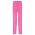 thumbnail image 4 of LIIPEE Girls Uniform Pants Fall Winter Solid Color High Waist Straight Trousers Kids Versatile Indoor Outdoor Wear Baby Pants,Hot Pink,15-16 Years, 4 of 8