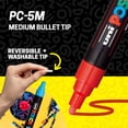 thumbnail image 4 of uni POSCA PC-5M Water-Based Paint Markers, Medium Tip, (1.8-2.5mm), Assorted Ink, 8 Count, 4 of 9
