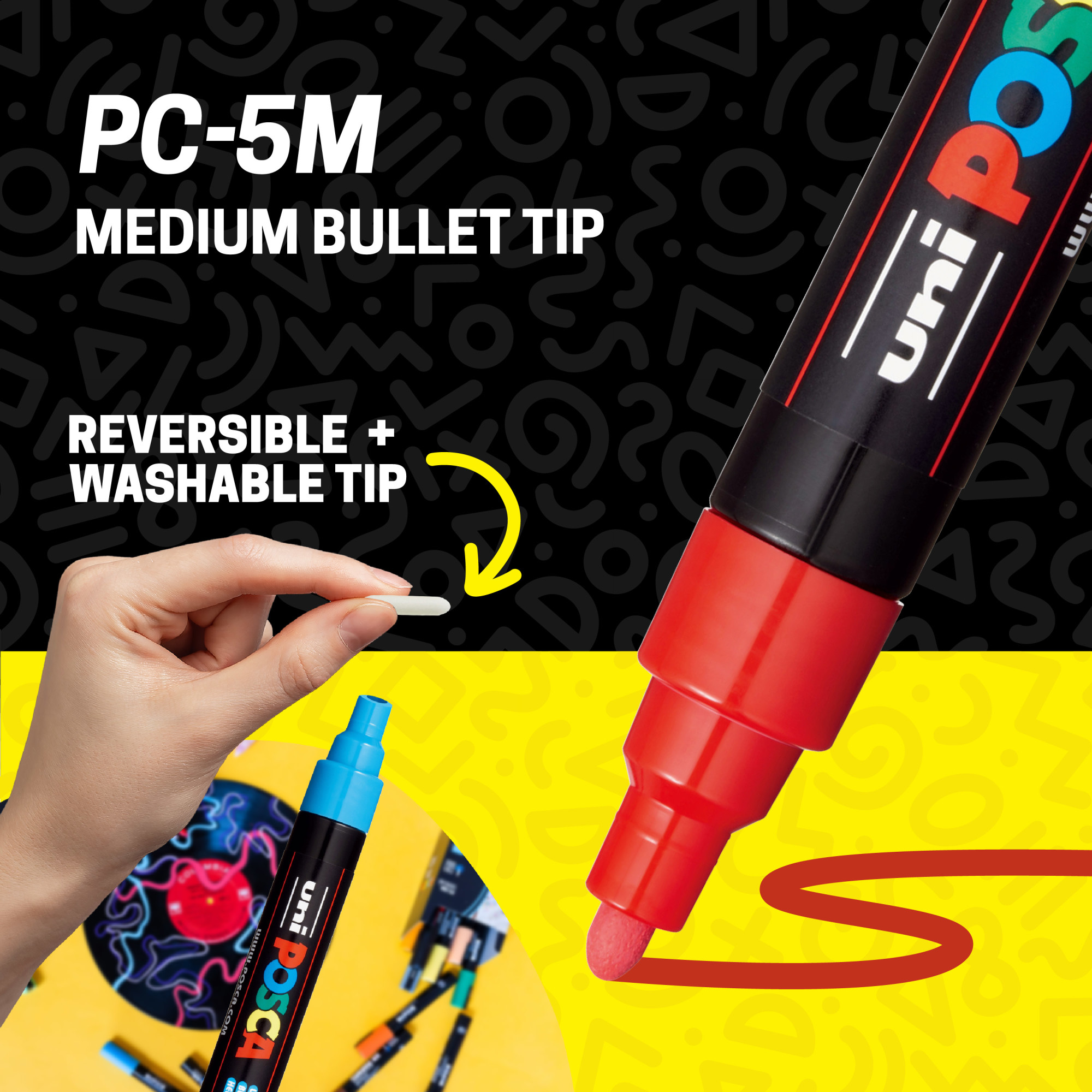Posca PC-5M Water-Based Paint Markers, 16-Pack photo 4