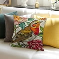 thumbnail image 3 of BANET Hand Painting Flowers Pattern Decorative Soft Throw Pillow Case Cushion Covers  White, 3 of 5
