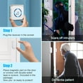 thumbnail image 5 of Door Chime,SanJie Wireless Door Sensor Chime When Door Opens,Door Entry Alarm Chime for Business/Home/Kids,500 FT Range,26 Chimes 5 Adjustable Volume Door Ringer Alert 2 Sensors + 1 Receivers, 5 of 8