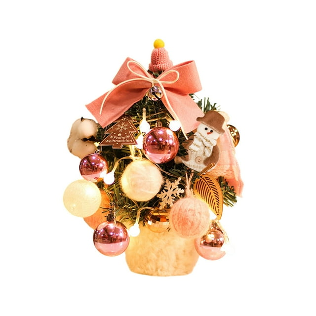 Bwiyojiz Christmas Decorations Home Decor Faux Pines Mini Tree Set Tabletop Party, Gifts for Self
