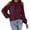 Red, variant on SNKSDGM Long Sleeve Crop Top Xs Black Long Sleeve Shirt Women Cropped Design Solid Color Loose Tops Casual Fashion Long Sleeve Shirt Women Blouse M