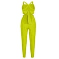 thumbnail image 6 of Puntoco Womens Clearance Jumpsuits Overalls with Suspenders and Printing Casual Jumpsuit Yellow, 6 of 9